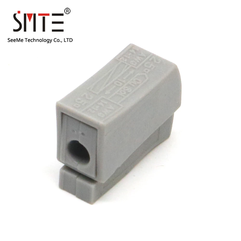 100pcs/lot  224-101 PCT101Lamp terminal block wire butt connector joint clip fast insulation