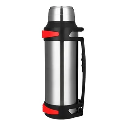 1200-4000ML Large Thermos Bottle Vacuum Flasks Stainless Steel Insulated Water Thermal Cup With Strap 48 Hours Insalation