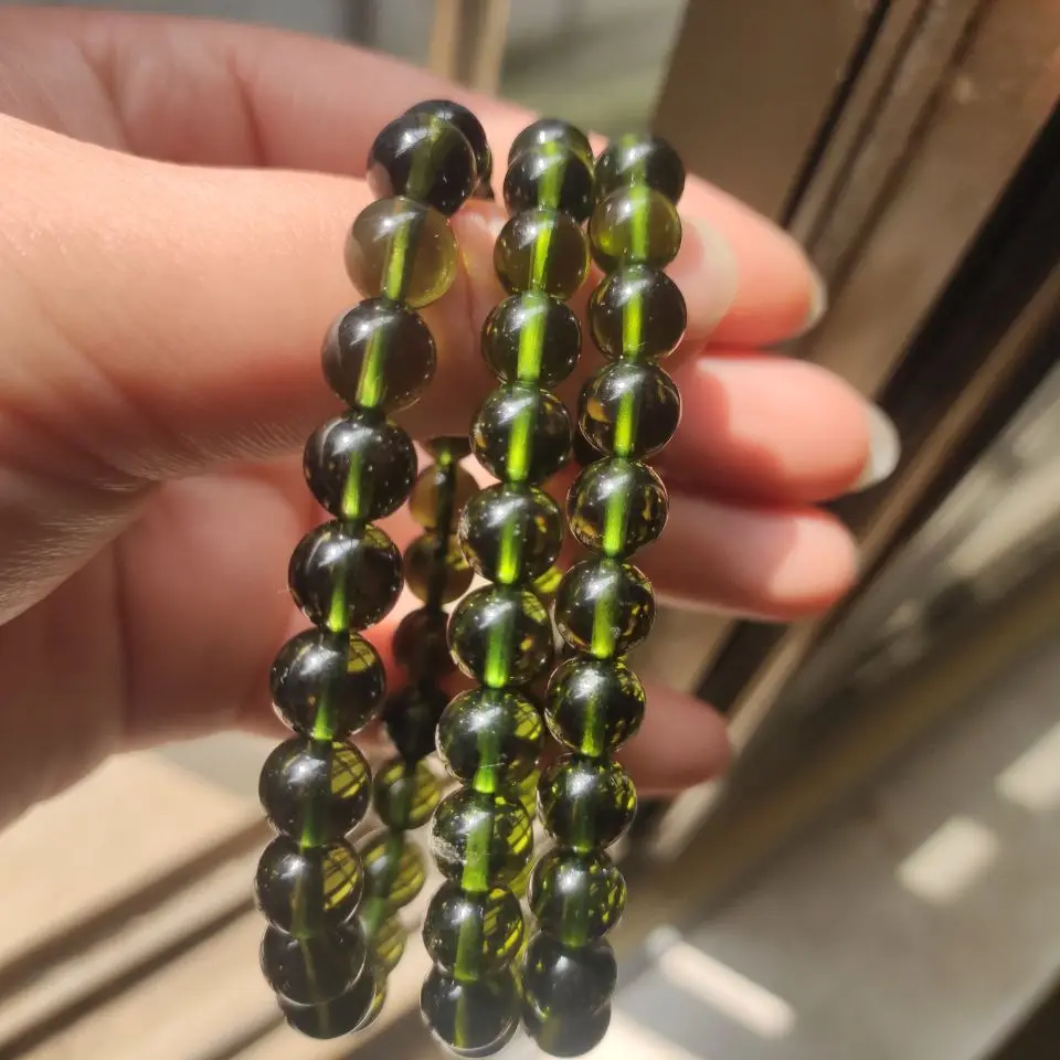 

1 шт. A + 100% натуральный Аэролит Moldavite, чешский хрустальный камень, необработанный камень для шлифовки, браслет из метеорита с бусинами 8 мм