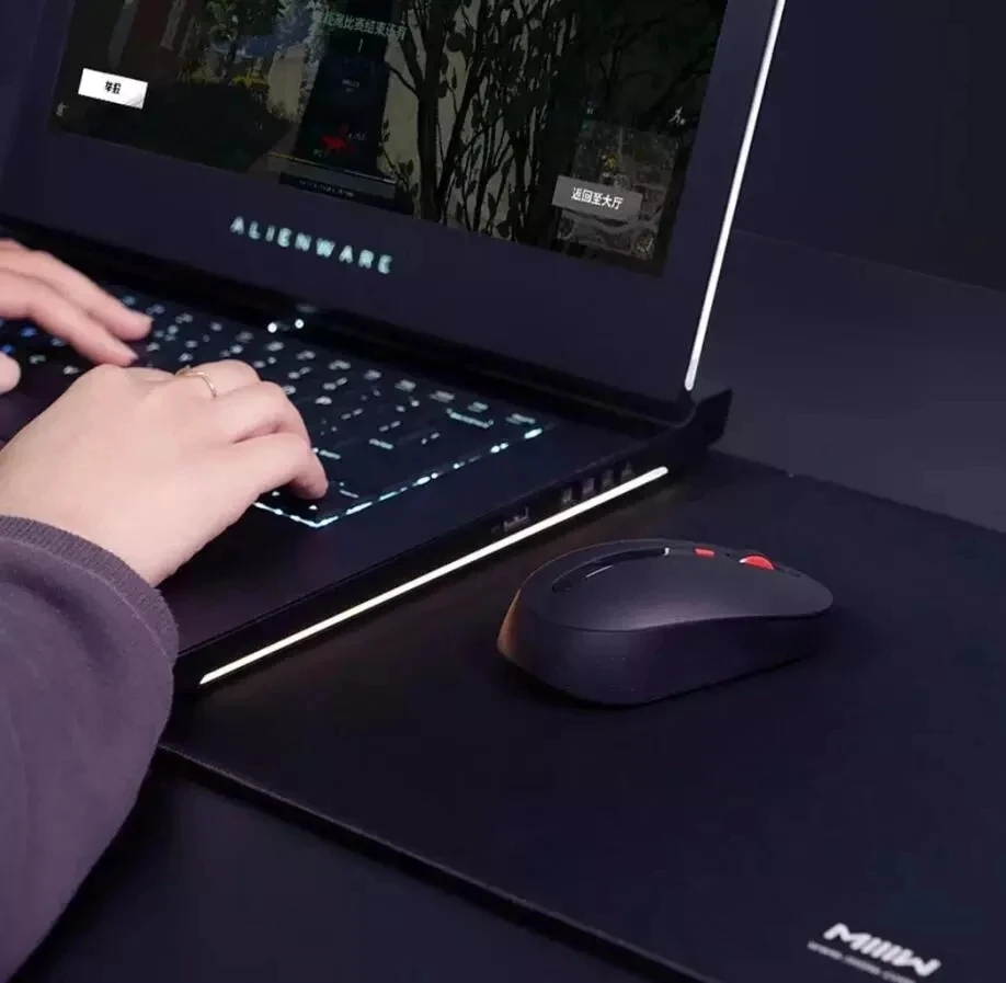 الأصلي Xiaom MIIIW المحمولة الماوس عن بعد اللاسلكية البصرية RF 2.4GHz 1600 ديسيبل متوحد الخواص وضع USB توصيل الكمبيوتر ويندوز 7 / 8 / 10 XP