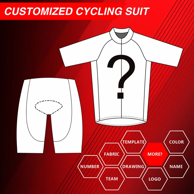 

Custom Cycling Jersey Set Maillot Ciclismo Hombre Quick Dry Men Women 5D Gel Gad Bicicleta De Montaña