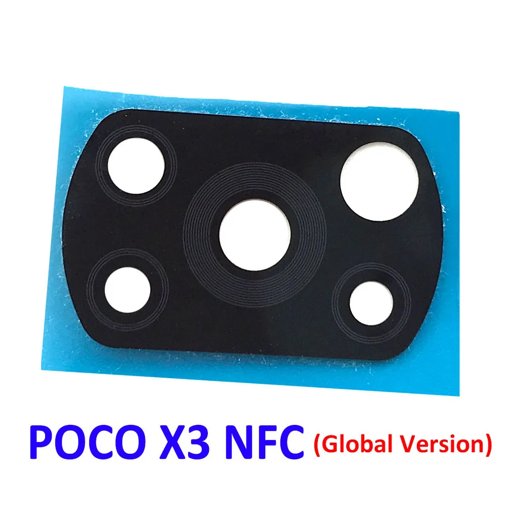 For Poco X3 Rear Back Camera Glass Lens With Frame For Xiaomi POCO X3 NFC / Poco X3 Pro / Poco X3 / Poco M3 Cell Phone Repair