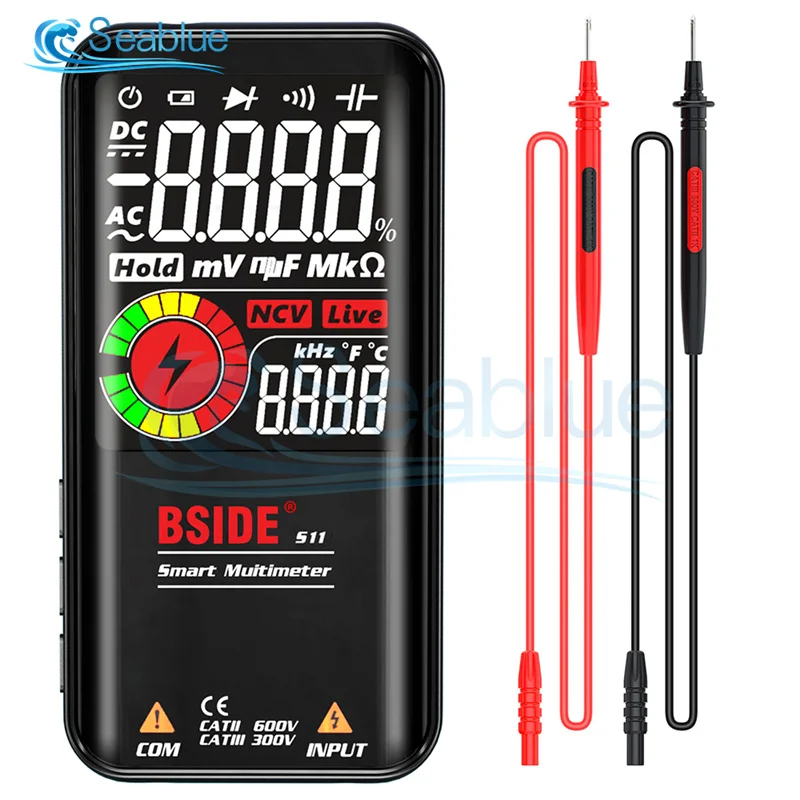 S11 Smart Large-screen Multimeter Color Screen Multimeter Built-in Lithium Battery