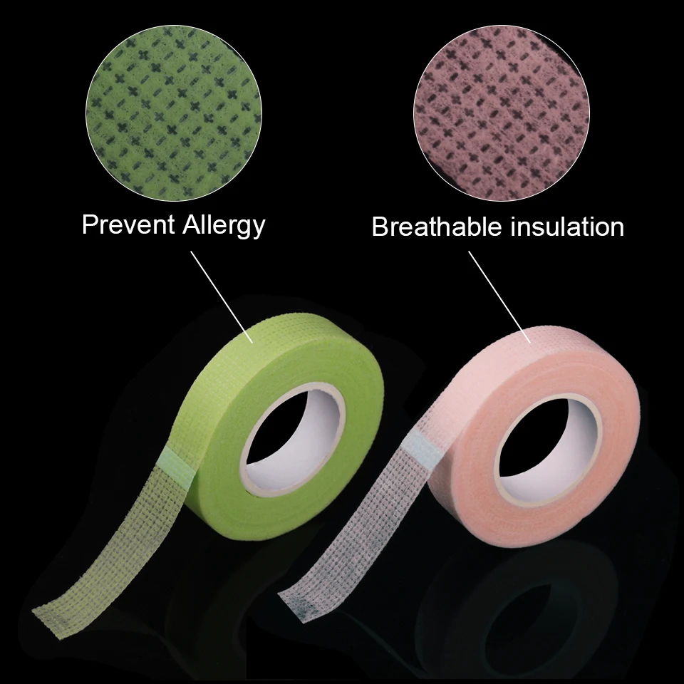 Lint Free Eyelash Extension Medical Tapes Holder PE Non-woven Breathable Tape Wraps Under Eye Pads Patch Adhesive Sticker Tools