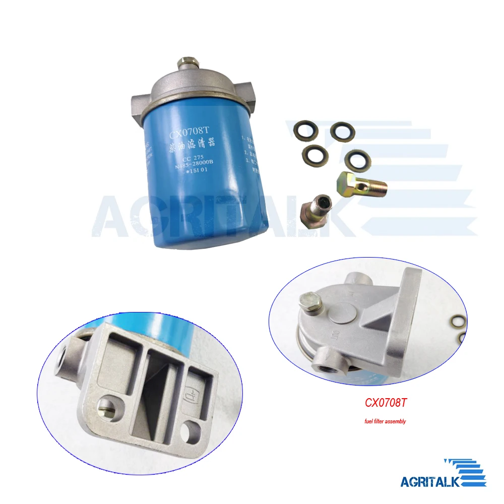 The fuel filter assembly for Changchai 4LD40B engine, part number: CX0708T
