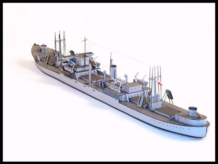 Tobruk Class Transport Ship Medok Patrol Boat C11 Gunboat Fleet Paper Model Kit Handmade Toy Puzzles