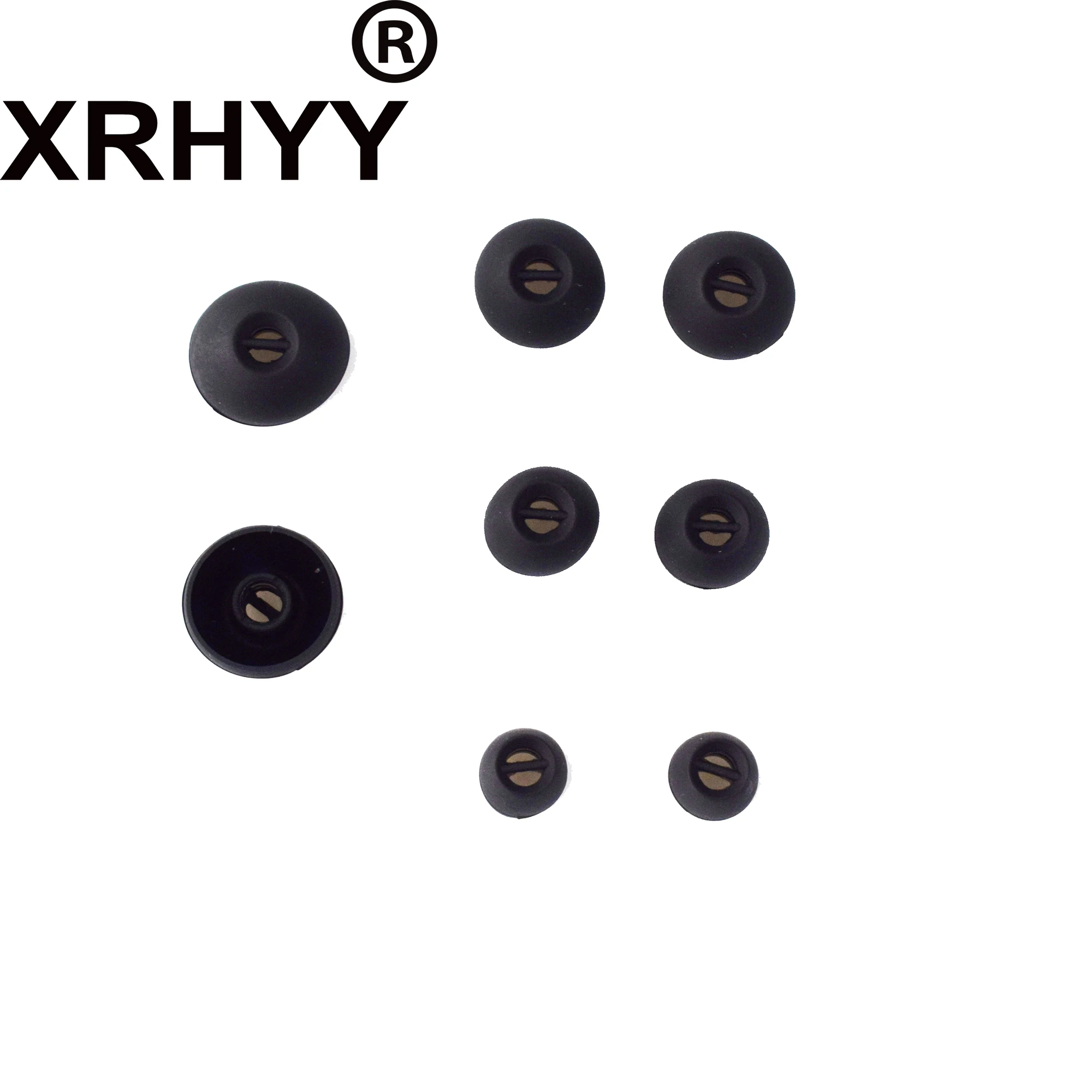 XRHYY 2 Pair Replacement Ear Adapters In-Ear Earbud Soft Silicone Ear Tip For Sennheiser Momentum HD1 Earphones-XS/S/M/L