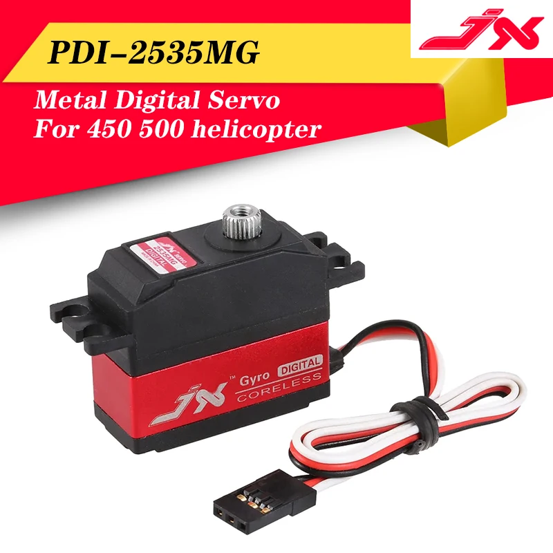 JX PDI-2535MG 25g Waterproof Metal Gear Micro Digital Coreless Tail Servo For RC 450 500 Helicopter Fixed-wing Airplane