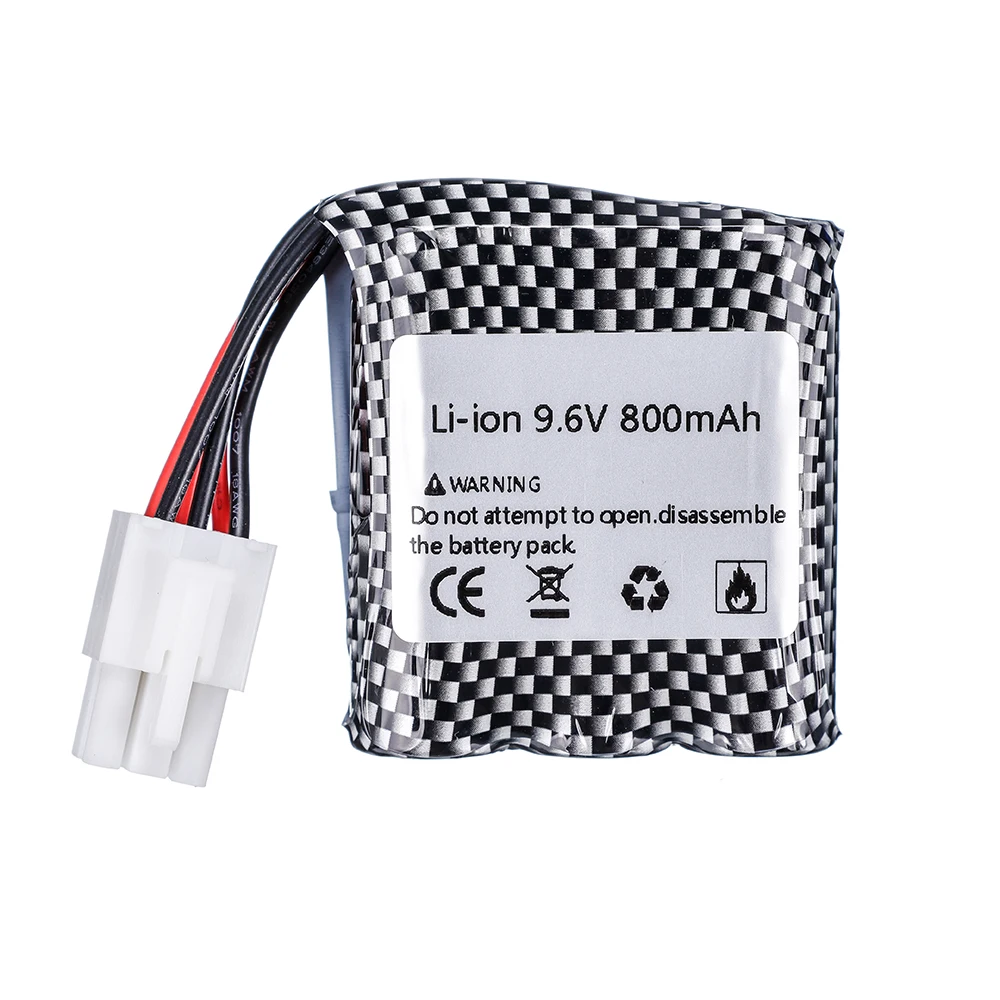 9.6V 800mAh li-ion Battery for S911 912 9115 9116 9120 RC Car Monster Truck Parts 9.6 v 16500 15C Battery Charger Set