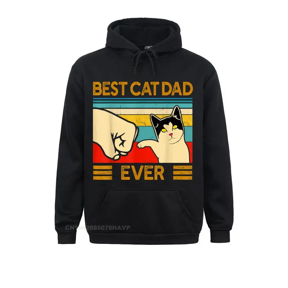 Best Cat Dad Ever Hoodie Funny Cat Daddy Father Day Punk Hoodie Sweatshirts Labor Day Hoodies Anime Sweater New Arrival Women