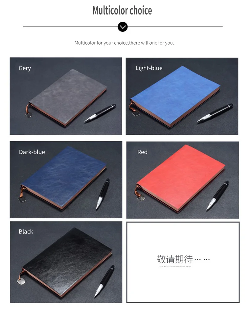 A5 Custom Logo Business Office-Supply Leather Bound Notebook Dairy Soft Leatherette School Students Notepad Planner With Pendant