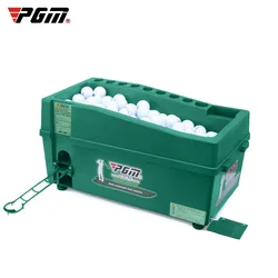 PGM Semi-automatic Golf Ball Machine ABS Material Automatic Golf Ball Dispenser Golf Clubs Holder Golf Training Service Machine