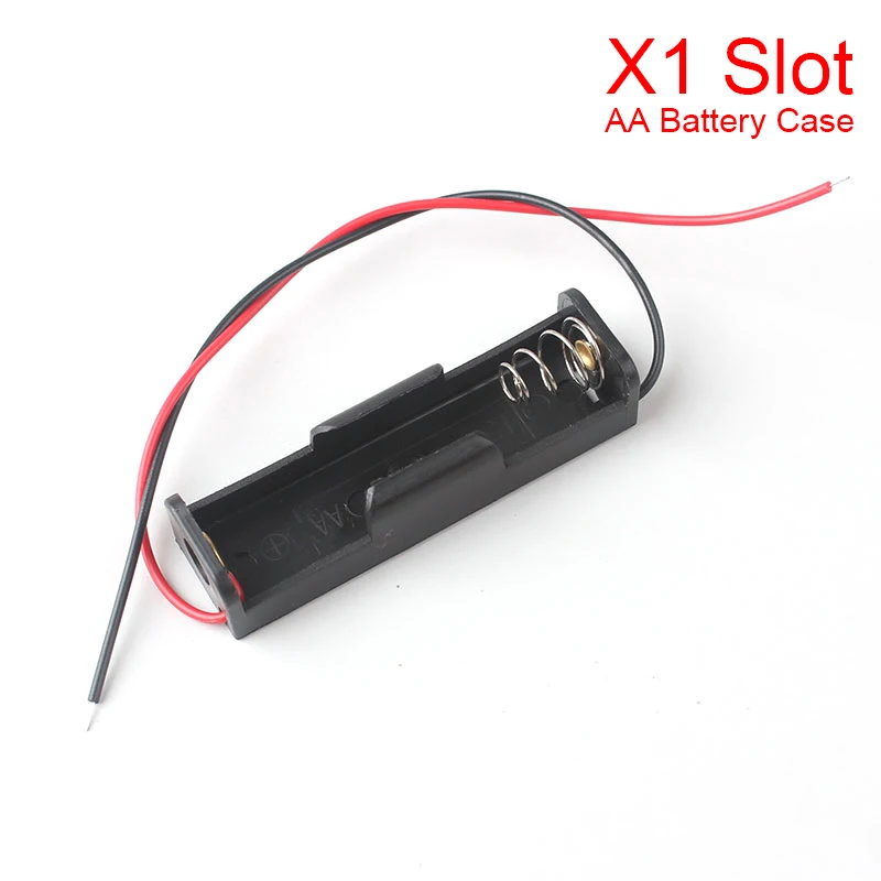 2021 neue 1 2 3 4 8 Slots AA Batterie Fall Box AA LR6 HR6 Batterie Halter Lagerung Fall Mit Blei draht Bateria Schutz Container