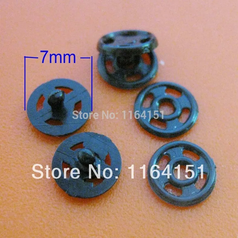 50set/lot Kids Accessories 7mm Nylon Button Round Snap Mini Buttons Transparent Sewing Garment Buttons Scrapbooking ZK0229