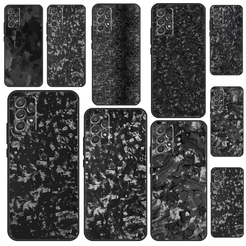 Кованые Углеродные Чехлы для Samsung A53 A33 A23 A13 A73 A12 A22 A32 A42 A52 A72 A50 A51 A71 A14 A34 A54, чехол