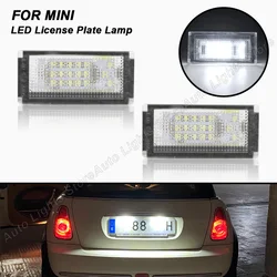 2PCS LED License Plate Light For MINI Cooper R50 2002-2006 R52 Convertible R53 Coopers 2001-2006 Error Free Number Plate Lights