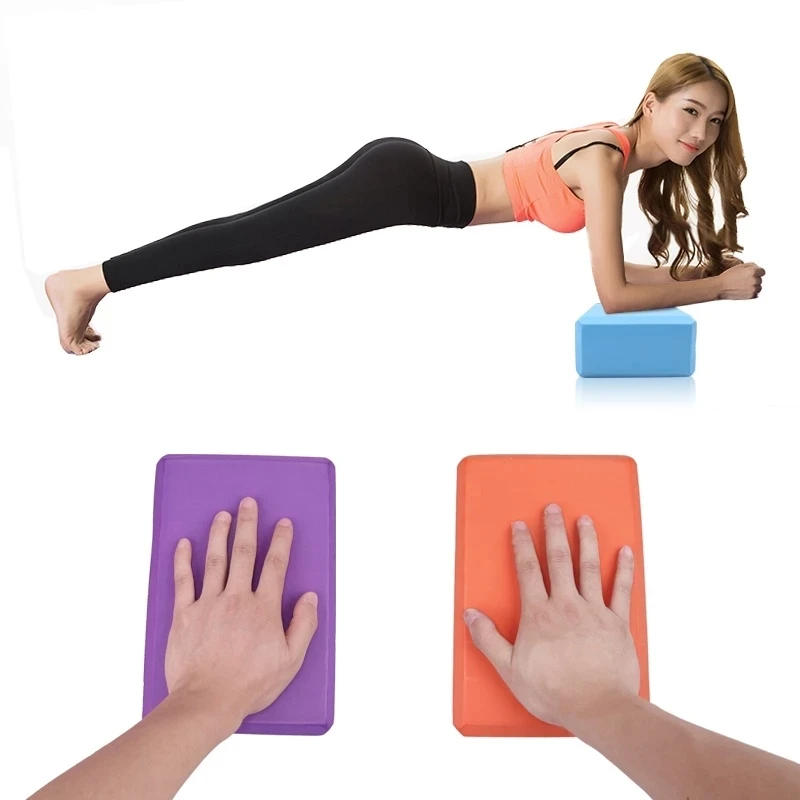 1pcs Gym Blocks Foam Brick Training Exercise Fitness Tool Yoga Bolster Pillow Cushion Stretching Body Shaping yoga blocks