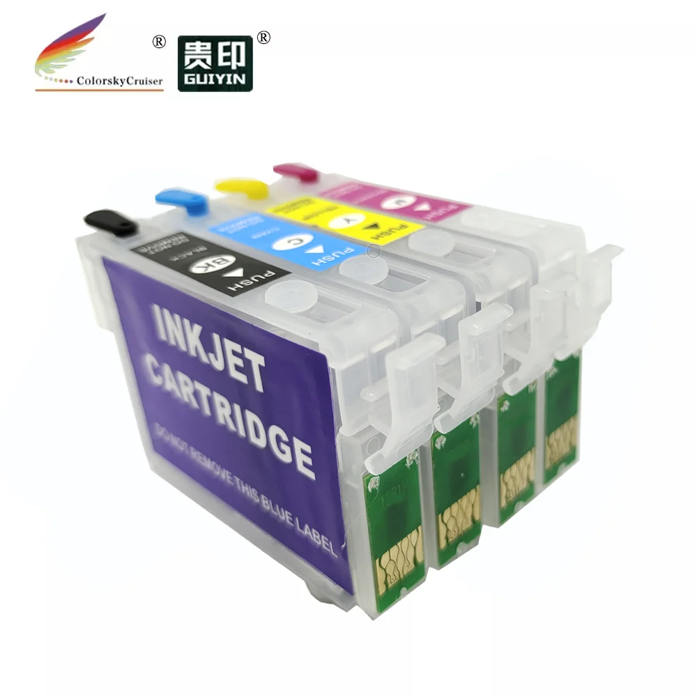 (RCE1281) refill ink cartridge for Epson T1281 T1282 T1283 T1284 SX 235W 420W 425W 430W 435W 440W 445W kcmy