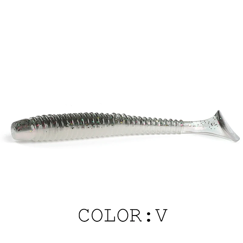Supercontinent Swing Impact Ring Shad Angelköder 6 Stück/10 Stück/20 Stück Künstliche Pesca Leurre Souple Angelköder