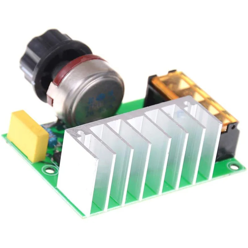 4000W 0-220V AC SCR Electric Voltage Regulator Motor Speed Controller Dimmers Dimming Speed with Temperature Insurance