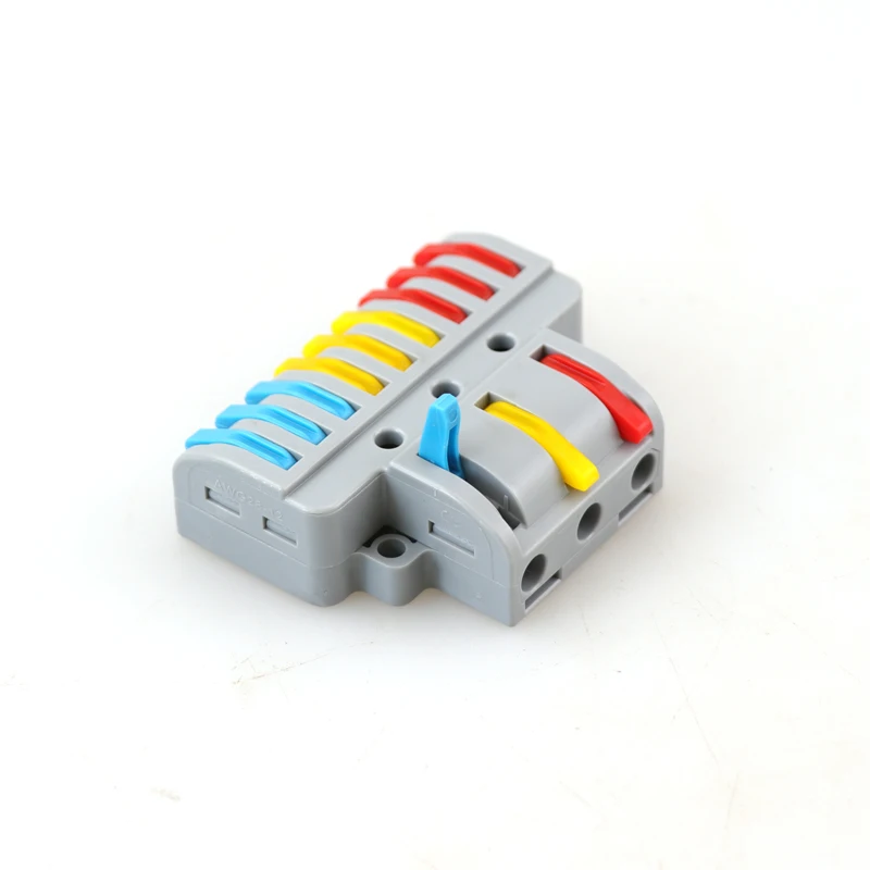 5/10/30/50PCS Rapido Connettore del Cavo Mini Universale Cavo di Collegamento Connettori Push-in Conduttore elettrico Morsettiera Splitter