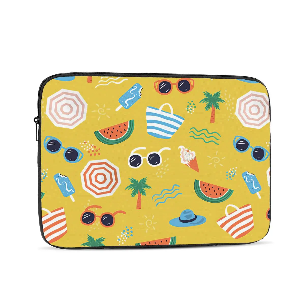 

Colorful Seamless Summer Pattern Computer Laptop Cover Case17 15 13 12 10 Inch Laptop Sleeve Bag Portable Cover Fundas Pouch