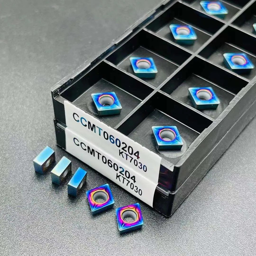 Высококачественный Режущий инструмент CCMT060204 CCMT09T304 CCMT09T308 CCMT060208, нано-синий режущий инструмент из цементированного карбида CCMT