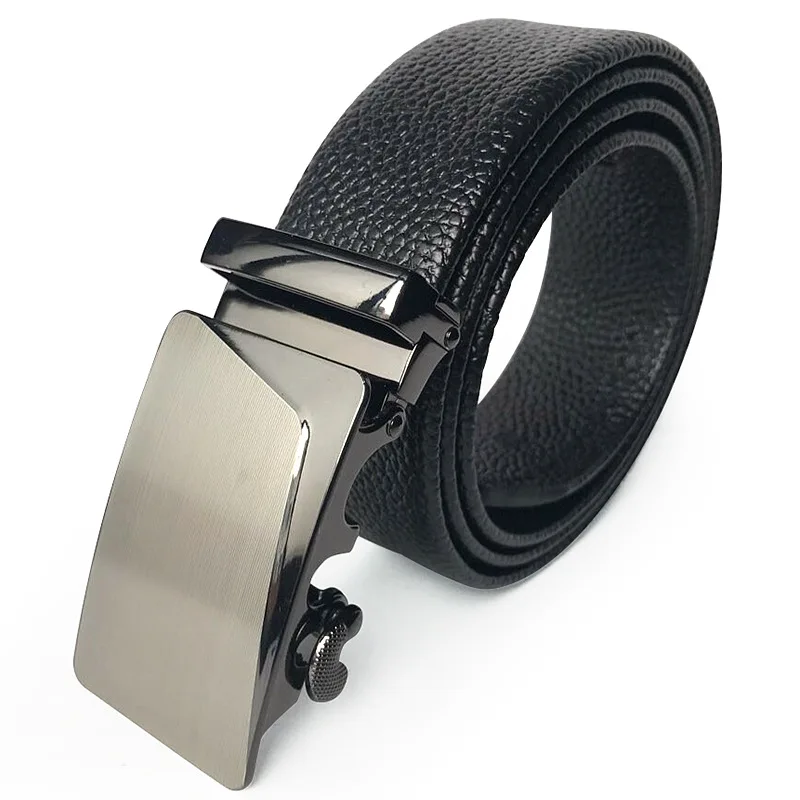 New Men Belt Male Designer Automatic Buckle Cowhide Leather men belt 110cm-130cm Luxury belts for men Ceinture Homme 8001