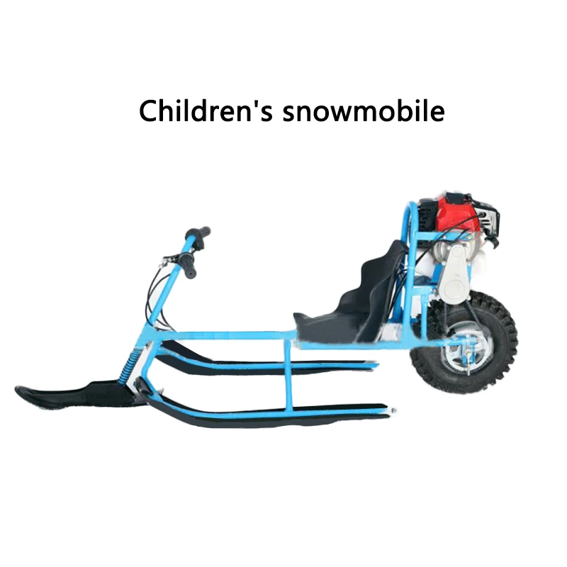 

New type snowmobile small electric ski car children snowmobile multi-color amusement ski car