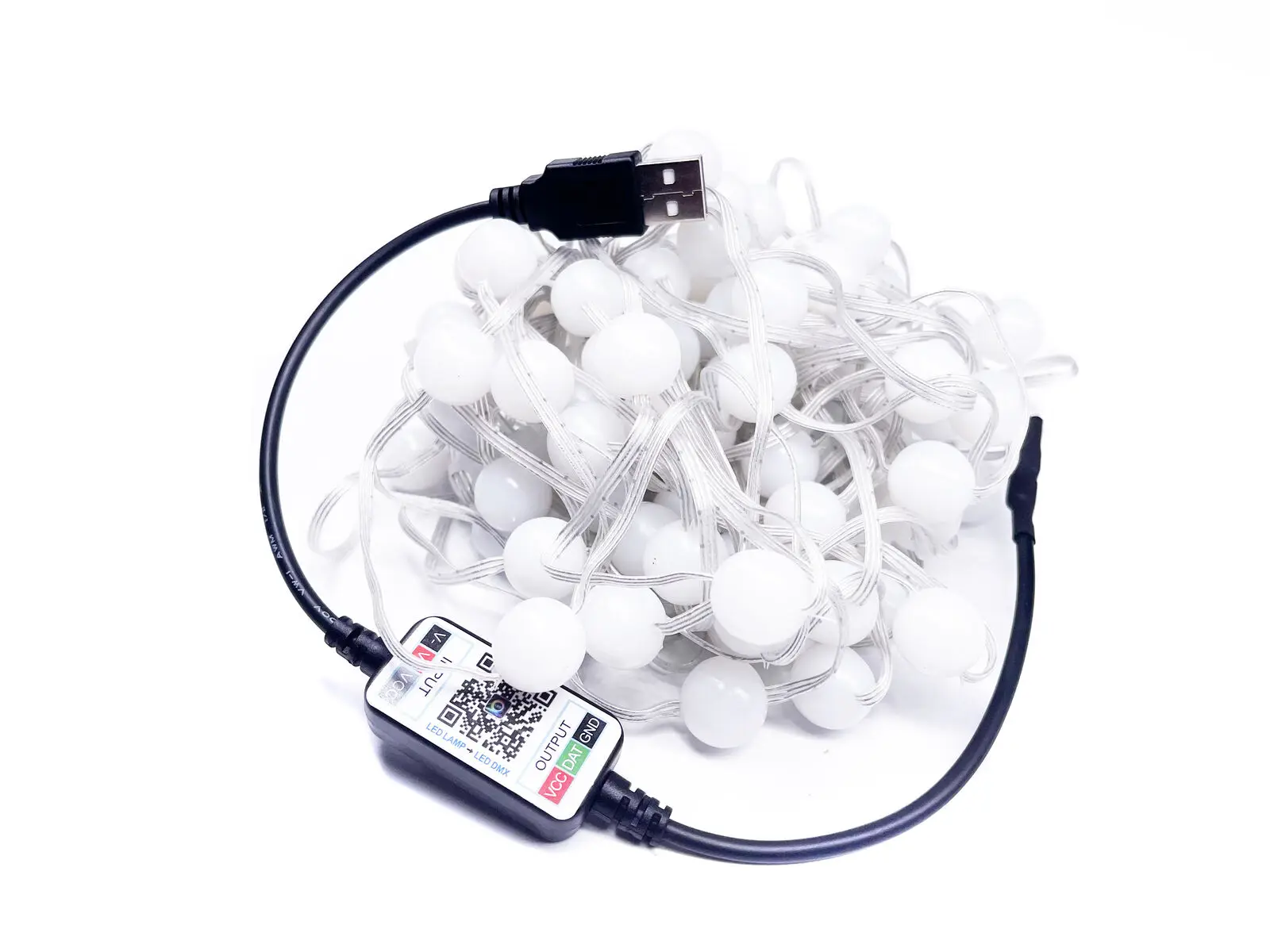 USB alimentato 100 LED Globe Ball String Light Outdoor Party Decor Christmas Garden Holiday light App Control RGB