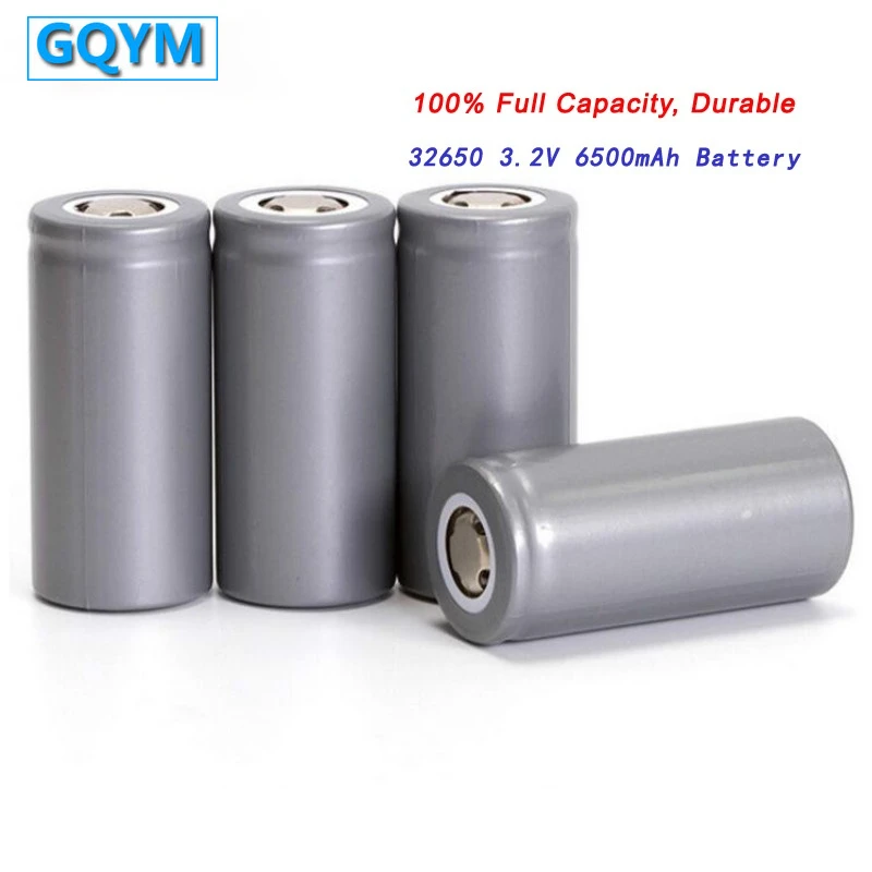 New GQYM 32650 3.2v 6000mAh Lifepo4 Rechargeable Cell LiFePO4 Battery for Backup Power Flashlight