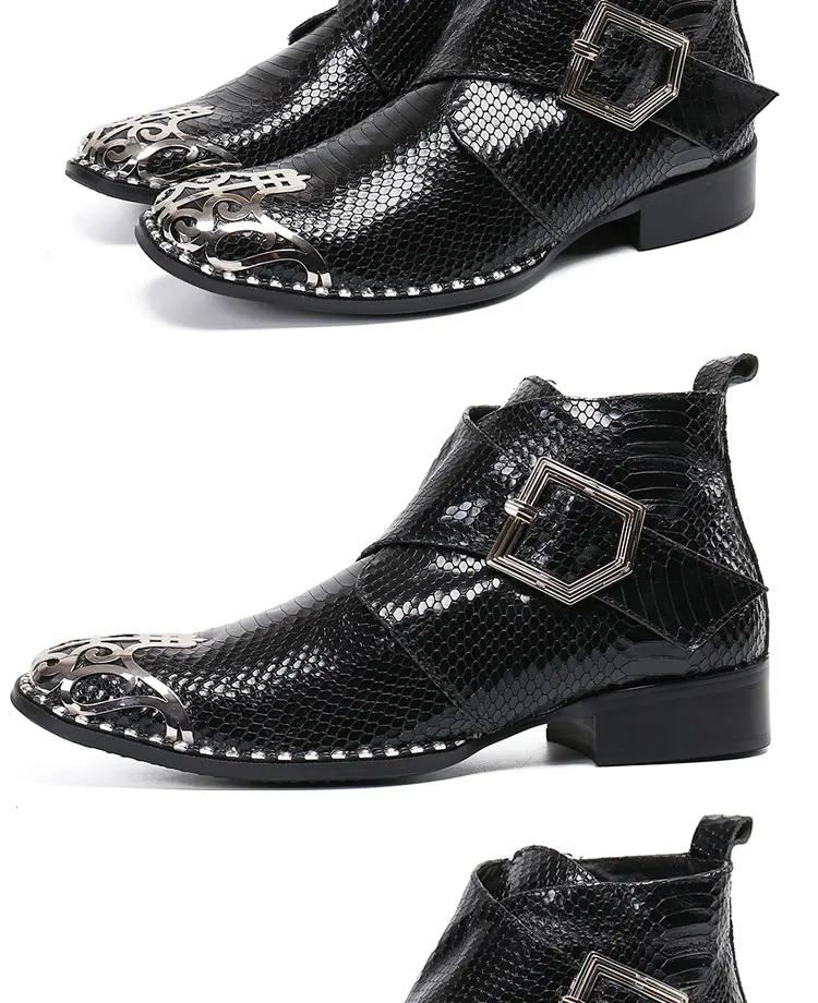 Sommer Mann spitz Frenulum Schuhe Kleid Stiefel Modell Show Schuhe Bankett Party personal isierte Rindsleder heiraten Herren schuhe – Detail 23