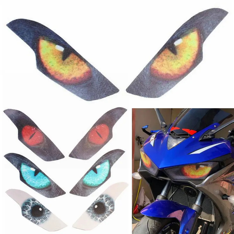 For YAMAHA YZF-R3 YZF-R25 YZF R3 YZF R25 2015 2016 2017 2018 Motorcycle Front Fairing Headlight Protection Sticker Guard Sticker