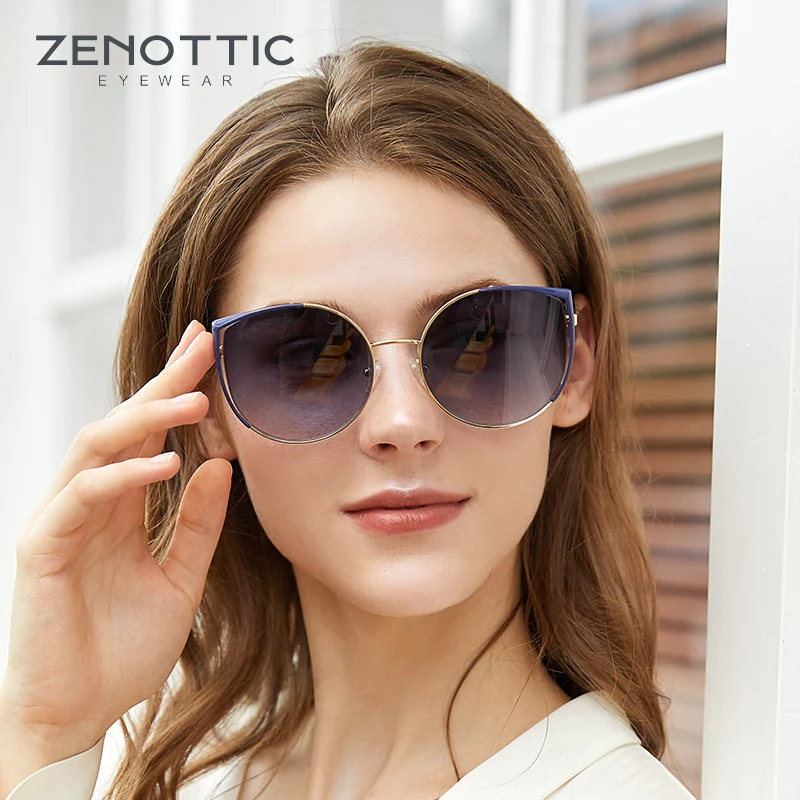

Солнцезащитные очки ZENOTTIC Cat Eye, женские модные солнцезащитные очки с градиентными линзами, защита от ультрафиолета UV400, солнцезащитные очки для путешествий, солнцезащитные очки в большой оправе, пляжные солнцезащитные очки