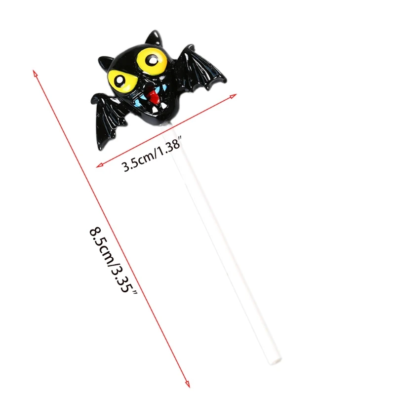 Halloween Cake Topper Pumpkin Ghost Bat Decoration Cake Insert Cupcake Signs 