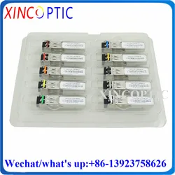 1G Dual LC 20KM CWDM SFP,1.25G 1290/1310/1330/1350/1370/1390nm Duplex 1270-1610nm DOM 1000Base Transceiver Module For Cisco code