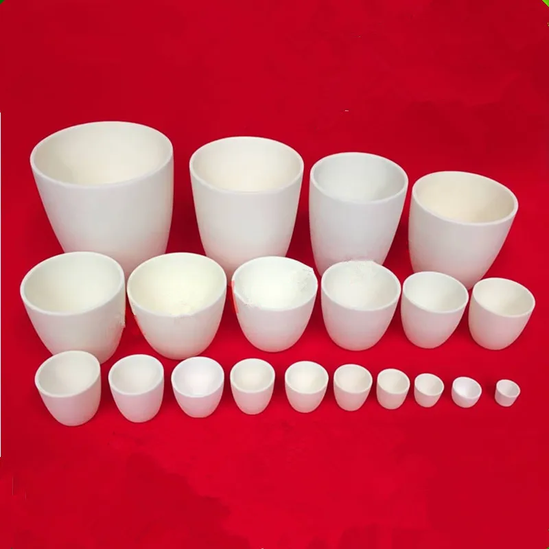 

alumina crucible ，47*13 1pcs 30*5 1pcs without lid，40x35 1pcs 28×17 1pcs with lid