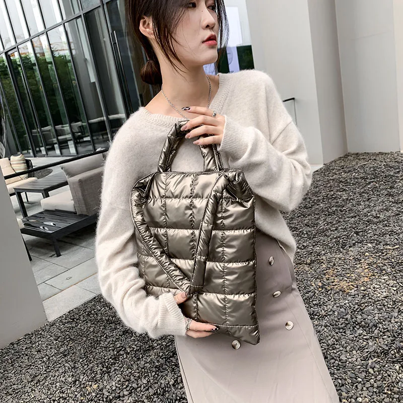 High Quality Space Cotton Ladies Handbags 2022 Winter New Fashion Shoulder Crossbody Bags For Women Brand Designer Ms. Tote Bag