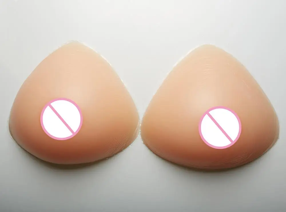 The triangle silicone false breast forms cross-dressing false boobs silicone prosthesis breast For drag queen Crossdresser