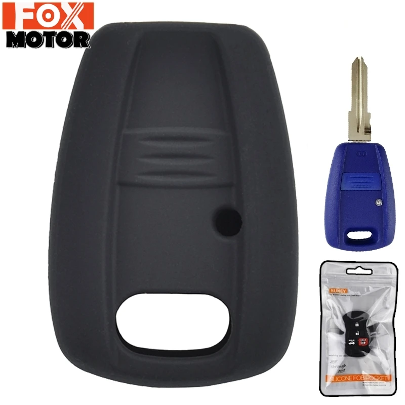 1 Button Silicone Car Remote Key Fob Shell Cover Case For Fiat Doblo Ducato Idea Punto Stilo Seicento Panda Brava Grande