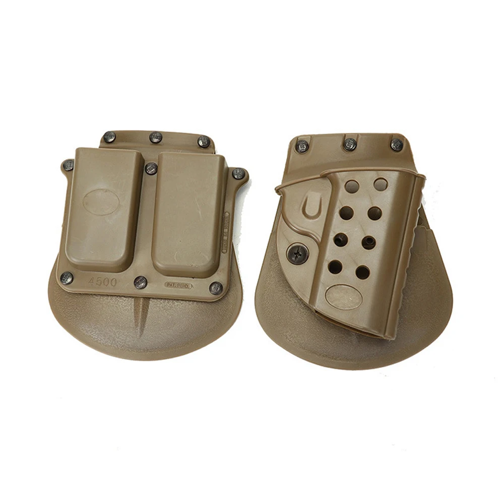 Tactical Gun Holster For GLOCK 17/ M92/ 1911 Right Hand Pistol Holder Magazine Pouch Military Quick Release Airsoft Handgun Case