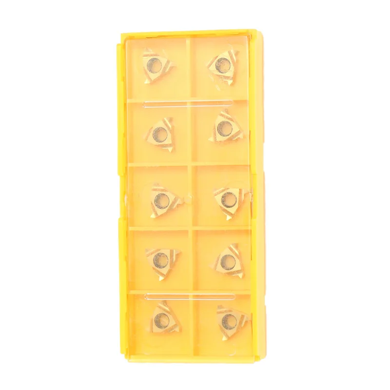 10Pcs/Set 1/4 Inch 11ER A60 Carbide Inserts for SIR/SNR Internal Threading CNC Blade