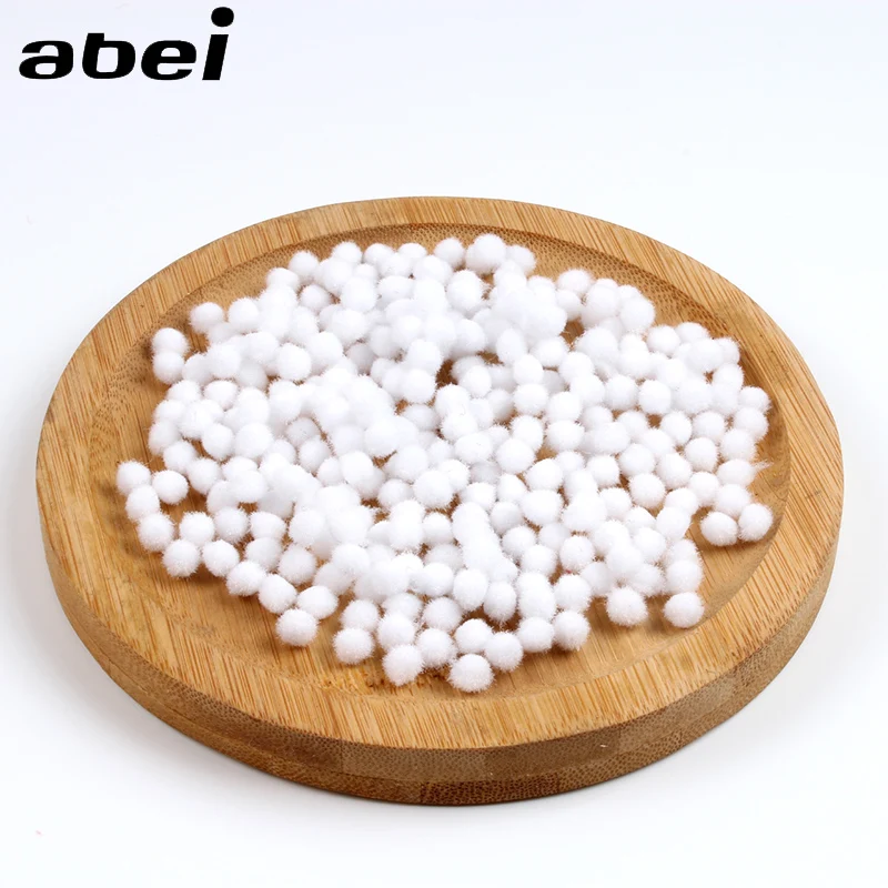 2000pcs/lot 6mm White Pompom Ball Soft Fluffy Furball Wedding Party Decoration DIY Handmade Crafts Accessories