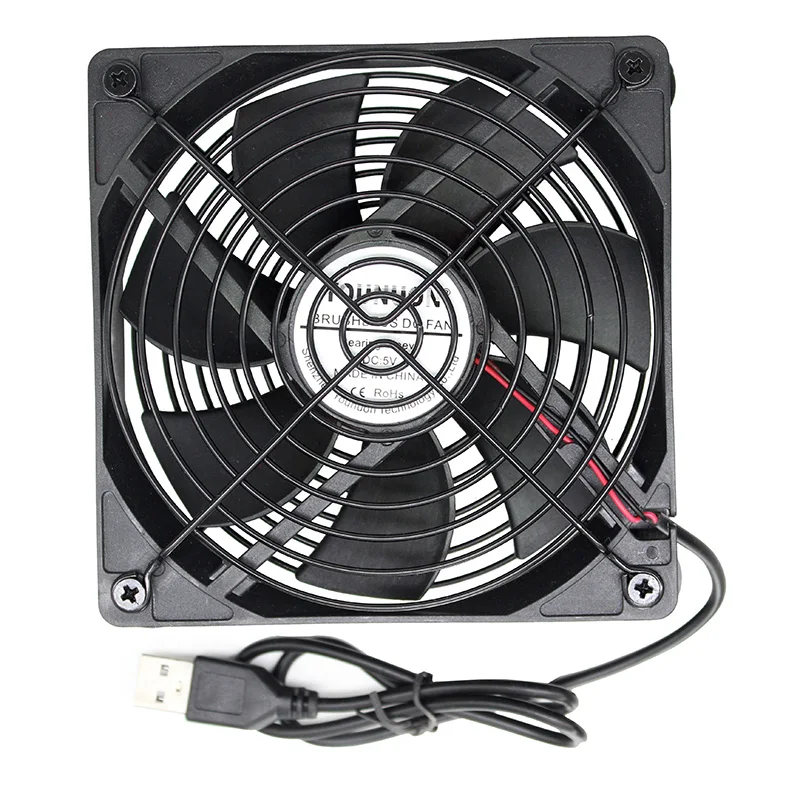 YOUNUON 120mm 140mm 240mm 5V USB Router Fan TV Box Kühler PC DIY Kühler W/ schrauben Schutzhülle net Stille Desktop Fan 12cm 14cm