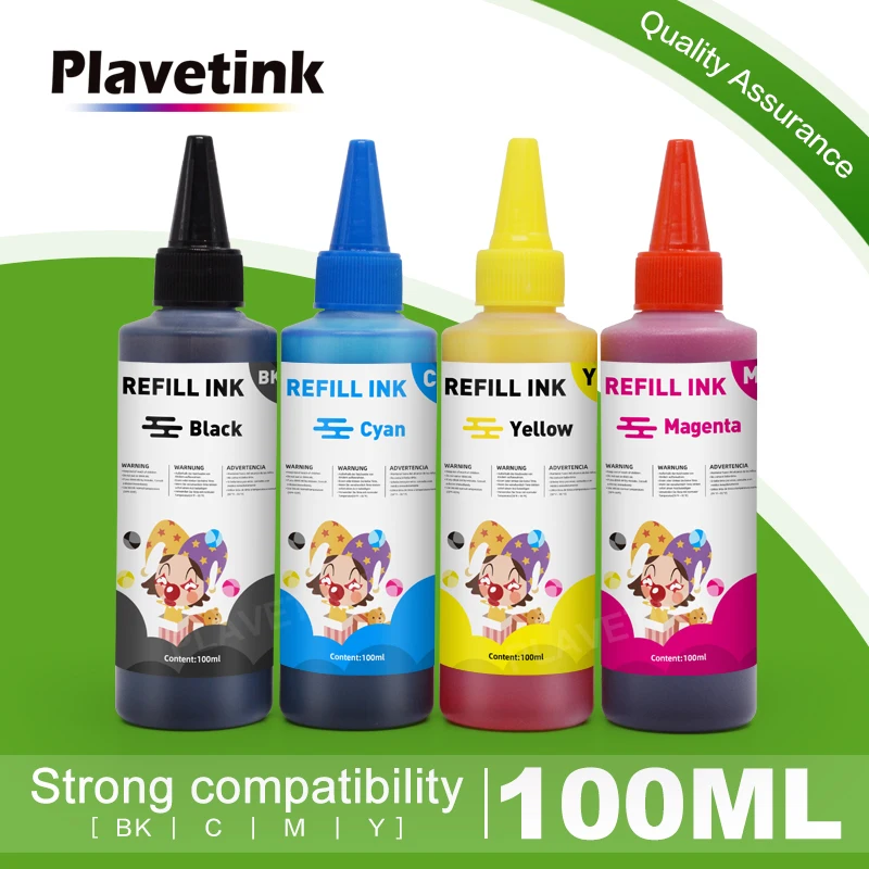 Plavetink 100ml Bottle Dye Printer Ink Refill Kit For Epson T0921 XL For Epson Stylus C91 CX4300 T27 Printer Ink Cartridges