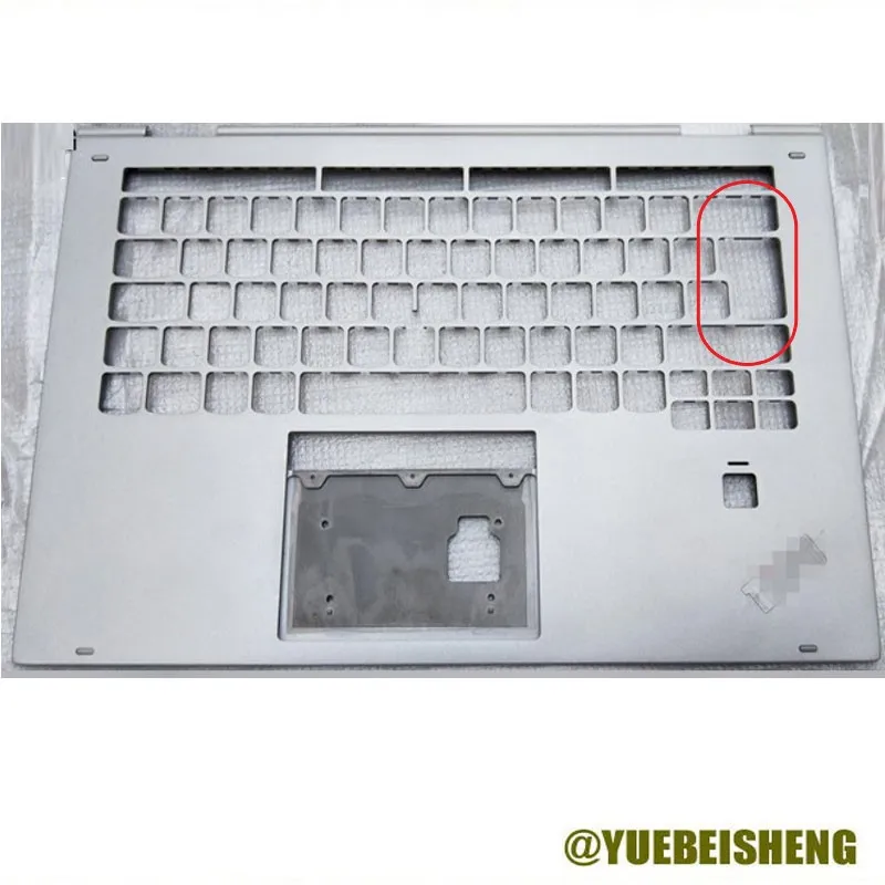 

YUEBEISHENG New For ThinkPad X1 Yoga 2nd Gen (Type 20JD, 20JE, 20JF, 20JG) 2017Y Palmrest Upper Case UK Keyboard Bezel