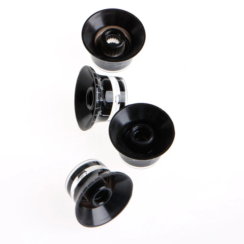 2 Tone 2 Volume Knobs Buttons Guitar Control Silver Hat Bell Top Potentiometer Cap For LP SG
