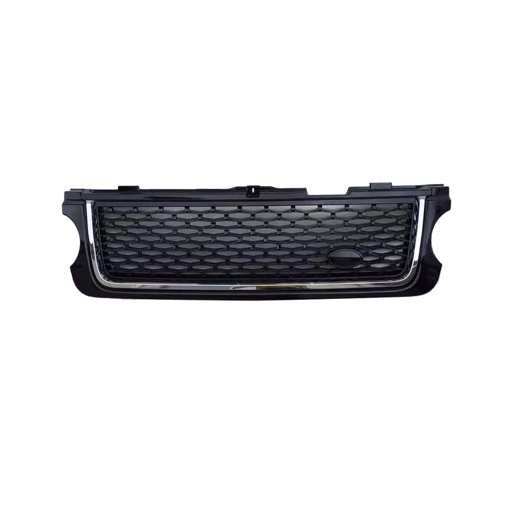 Modified For Range Rover Racing Grill For Range Rover Vogue L322 2010 2011 2012 Front Bumper Grilles Mesh Cover Grills Grille