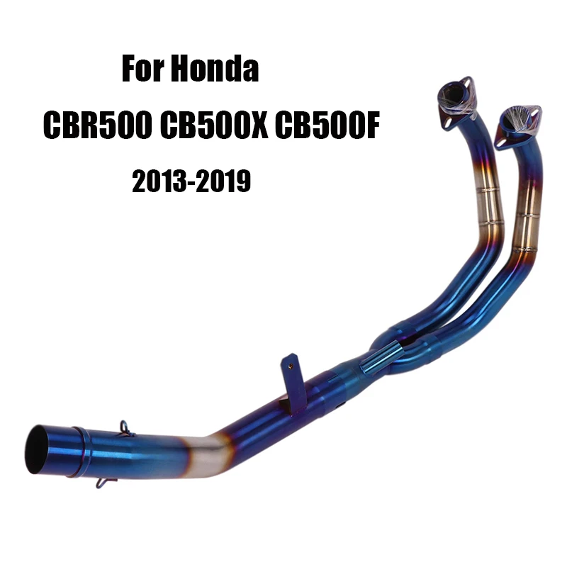 

For Honda CBR500 CB500X CB500F Exhaust System Front Header Tube Modified Connect Link Pipe Slip On Motorcycle 51mm