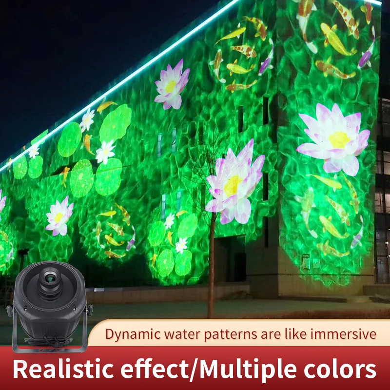 Outdoor Waterproof Water Wave Light Waterproof Led Logo Projector Light LED Water Wave Effect Light for Park Show Christmas